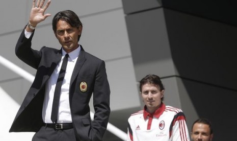 Pelatih AC Milan Filippo Inzaghi.