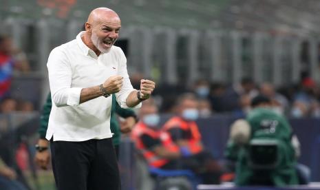 Pelatih AC Milan, Stefano Pioli.