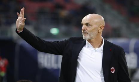 Pelatih AC Milan, Stefano Pioli.