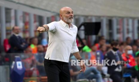 Pelatih AC Milan, Stefano Pioli.