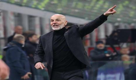 Pelatih AC Milan Stefano Pioli.