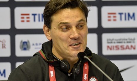 Pelatih AC Milan Vicenzo Montella.