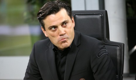 Pelatih AC Milan Vincenzo Montella.