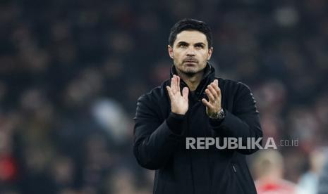 Pelatih Arsenal Mikel Arteta.