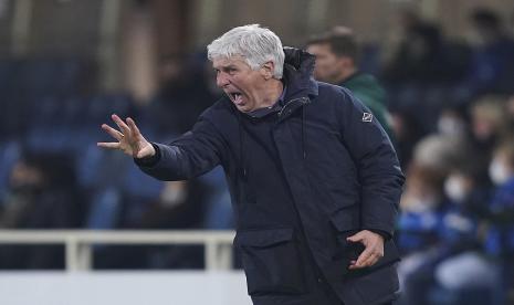 Pelatih Atalanta Gian Piero Gasperini.