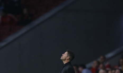 Pelatih Atletico Madrid, Diego Simeone. 