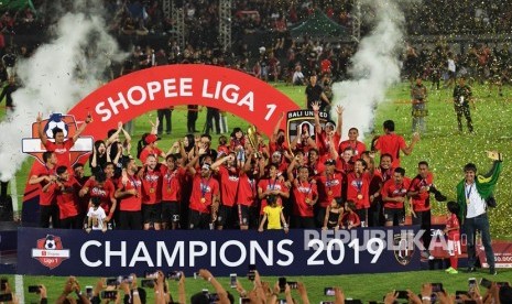 Bali United, juara Liga 1 2019. Liga 1 2020 akan bergulir mulai 29 Februari hingga 1 November.