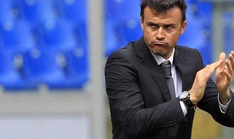 Pelatih Barcelona Luis Enrique.