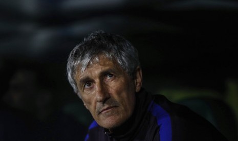 Pelatih Barcelona, Quequi Setien.