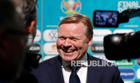 Pelatih Barcelona Ronald Koeman.