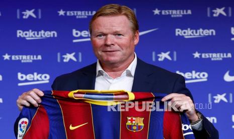 Pelatih Barcelona Ronald Koeman 