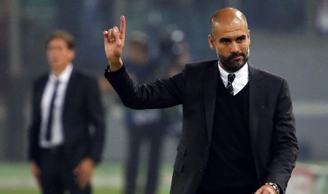 Pelatih Bayern Muenchen Pep Guardiola.