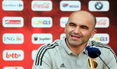 Pelatih timnas Belgia Roberto Martinez.