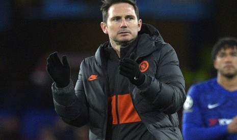 Pelatih Chelsea Frank Lampard.