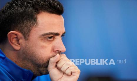 Pelatih Barcelona Xavi Hernandez.