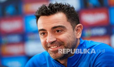 Pelatih Barcelona Xavi Hernandez. Xavi singgung pengalamannya tampil di berbagai jenis laga el clasico saat menjadi pemain Barcelona kontra Real Madrid.