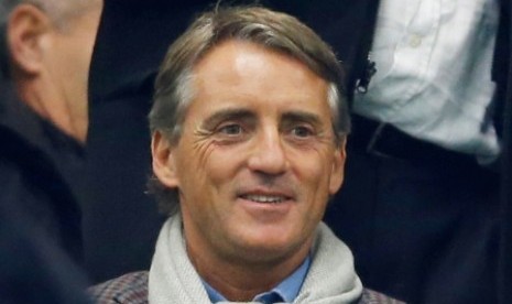 Pelatih Inter Milan Roberto Mancini