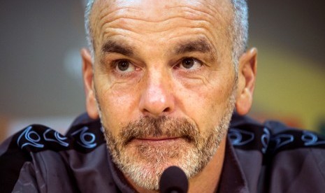 Pelatih AC Milan Stefano Pioli.