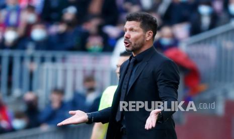 Pelatih Atletico Madrid, Diego Simeone.