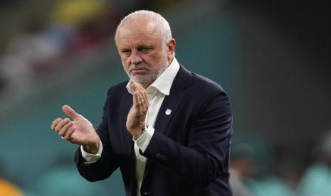  Pelatih timnas Australia, Graham Arnold.