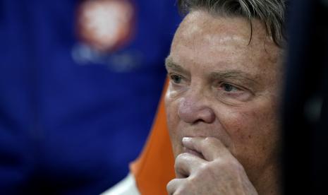 Pelatih timnas Belanda, Louis Van Gaal.