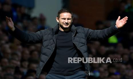  Pelatih kepala Everton Frank Lampard.