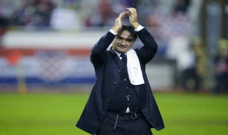 Pelatih timnas Kroasia, Zlatko Dalic.