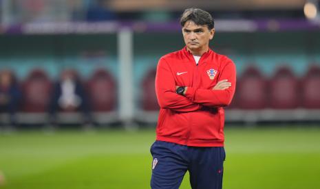 Pelatih timnas Kroasia, Zlatko Dalic. 