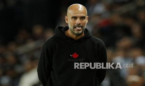  Pelatih kepala Manchester City Josep Guardiola 