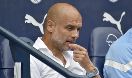  Pelatih kepala Manchester City Pep Guardiola