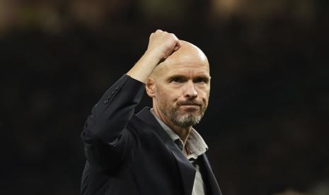  Pelatih kepala Manchester United (MU) Erik ten Hag.