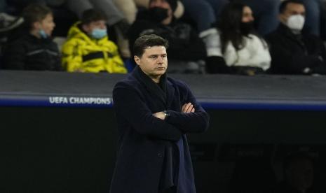 Pelatih  PSG Mauricio Pochettino. PSG baru saja menjalani laga sulit dengan unggul tipis atas Marseille, 2-1 di Parc des Princes, Senin (18/4/2022) dini hari WIB.