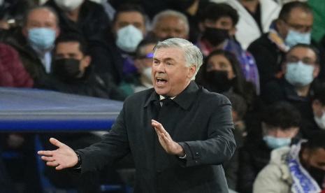 Pelatih Real Madrid, Carlo Ancelotti.