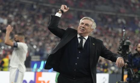 Pelatih kepala Real Madrid Carlo Ancelotti.