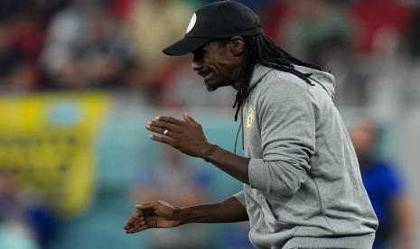  Pelatih timnas Senegal, Aliou Cisse.