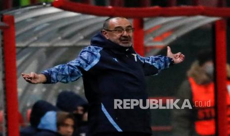 Pelatih Lazio Maurizio Sarri.