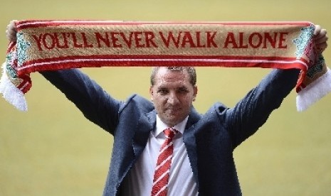 Pelatih Liverpool, Brendan Rodgers.