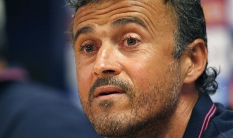 Pelatih Luis Enrique.