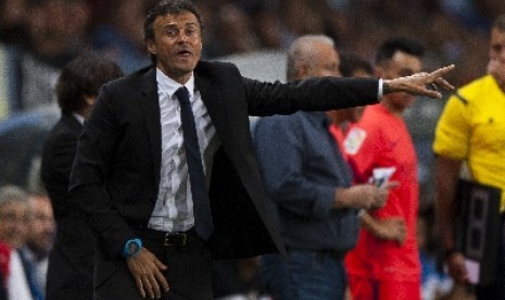 Pelatih Luis Enrique.