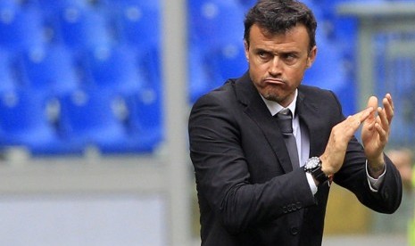 Pelatih Luis Enrique.