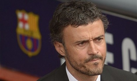 Pelatih Luis Enrique.