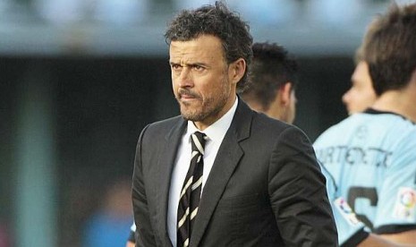 Pelatih Luis Enrique.