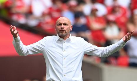 Pelatih Manchester United (MU), Erik ten Hag.