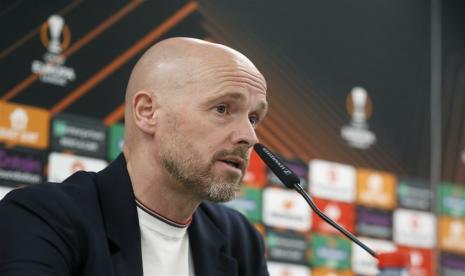 Pelatih Manchester United (MU) Erik ten Hag.