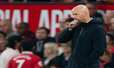 Pelatih Manchester United (MU) Erik ten Hag.