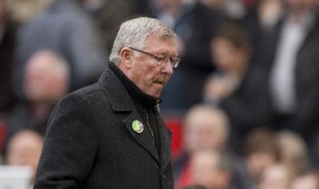 Pelatih Manchester United, Sir Alex Ferguson.