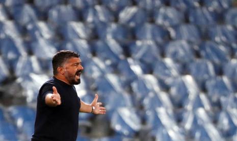 Pelatih Napoli Genarro Gattuso.