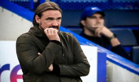 Pelatih Norwich City Daniel Farke.