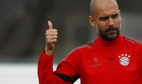 Pelatih Pep Guardiola.