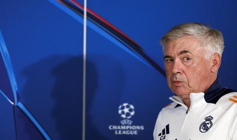 Pelatih Real Madrid Carlo Ancelotti.